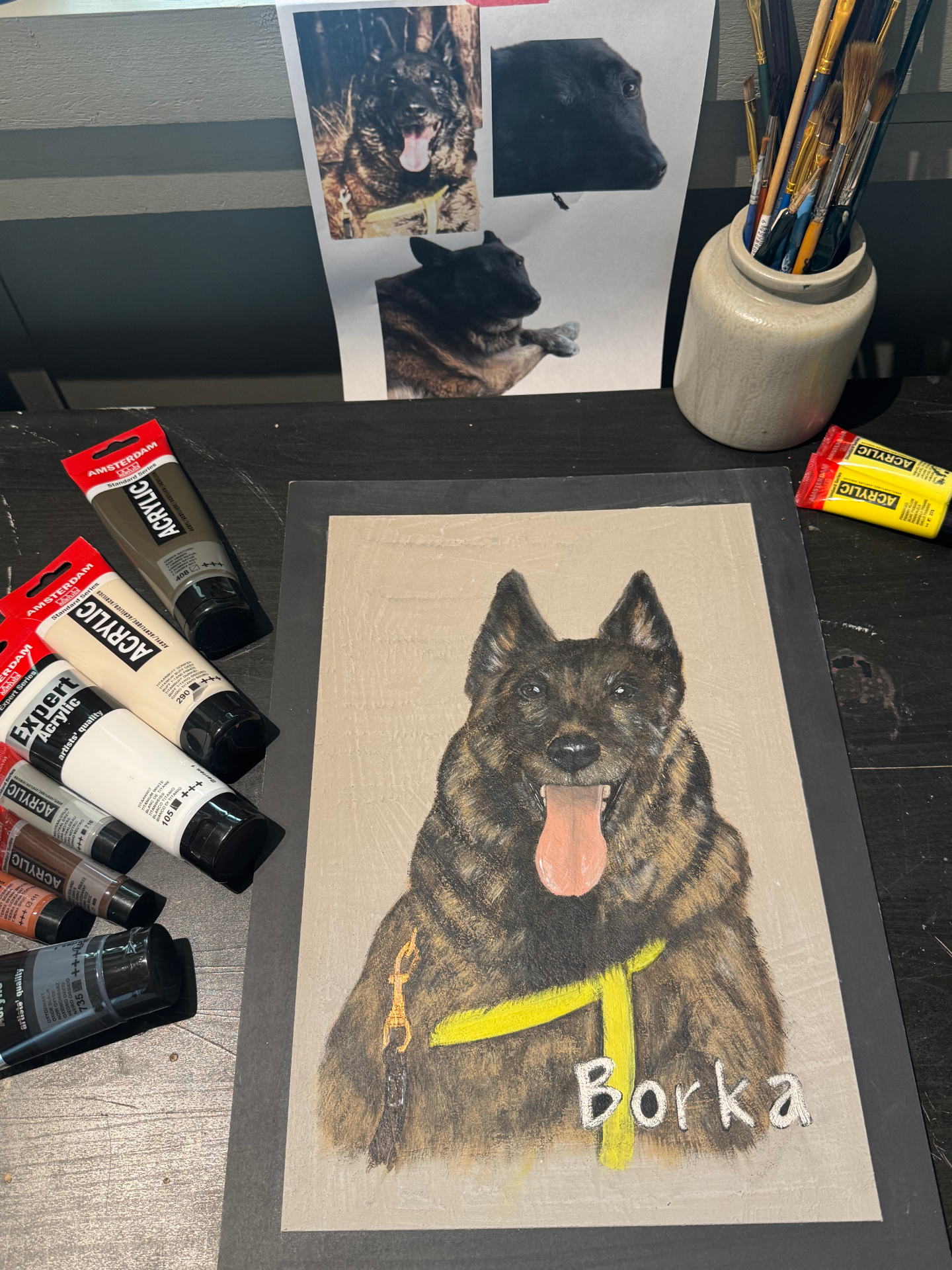 Borka in acryl